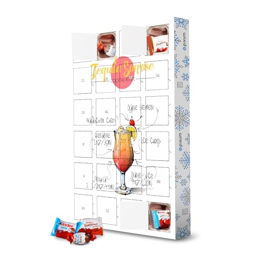 artboxONE Adventskalender mit Produkten von Kinder® Cocktail Tequila Sunrise Adventskalender Essen & Trinken von artboxONE