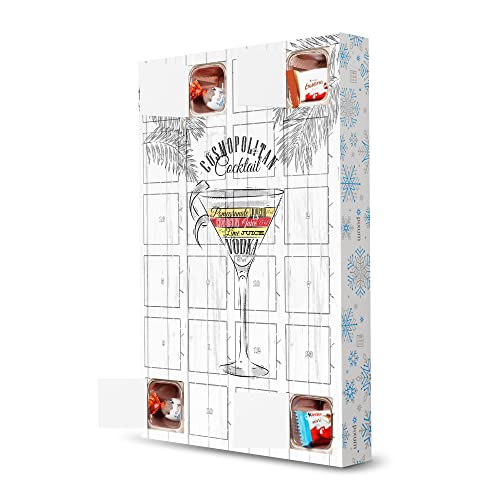 artboxONE Adventskalender mit Produkten von Kinder® Cosmopolitan Cocktail Wood Adventskalender Essen & Trinken/Alkohol von artboxONE