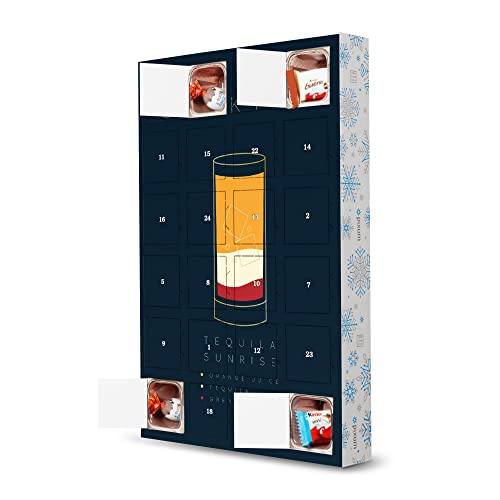 artboxONE Adventskalender mit Produkten von Kinder® Tequila Sunrise Cocktail Flat Blue Adventskalender Essen & Trinken von artboxONE