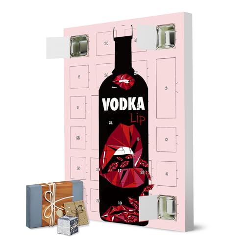 artboxONE Adventskalender zum Selbstbefüllen Vodka Lip Adventskalender Essen & Trinken von artboxONE