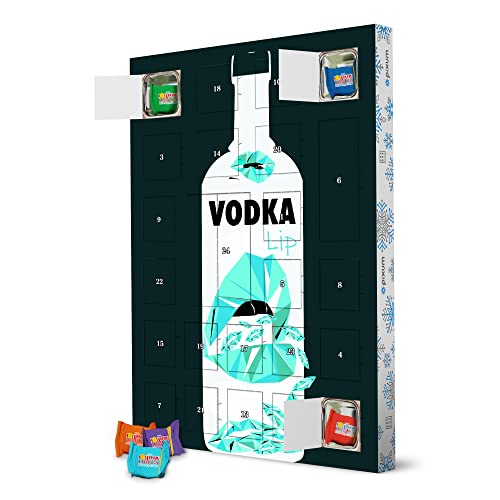 artboxONE Nachhaltiger Adventskalender Vodka Lip - Ice Green mit Tony's Chocolonely Adventskalender Essen & Trinken von artboxONE