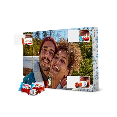 Pixum Adventskalender mit Produkten von kinder® quer mit eigenem Foto - personalisierbares Geschenk - Dein Bild als Adventskalender - Schokoadventskalender im Querformat selbst gestalten von artboxONE