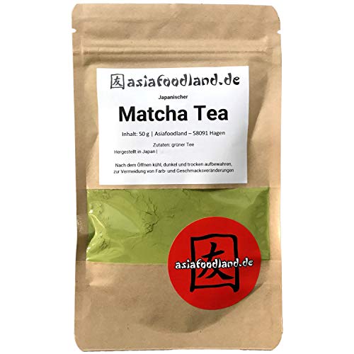 Asiafoodland - Japanischer Premium Matcha - Maccha - Grünteepulver - Matcha Tea, 1er Pack (1 x 50 g) von asiafoodland.de