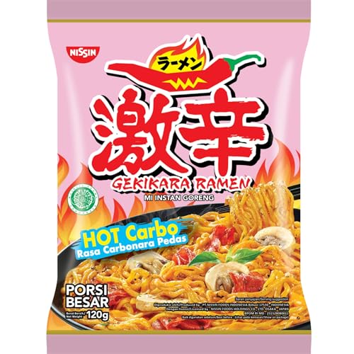 Nissin - Gekikara Ramen Nudeln - Hot Carbonara - scharfe Instant Creamy Ramen im asiafoodland Set (1er Pack) von asiafoodland.de