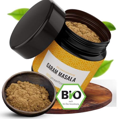 asiastreetfood Garam Masala Bio 40 g – Indische Gewürzmischung aus 11 Gewürzen – Garam Masala Gewürz ideal für Currys, Suppen, Eintöpfe & Marinaden – Premium-Gewürzmischung mit warm-würzigem Aroma von asiastreetfood