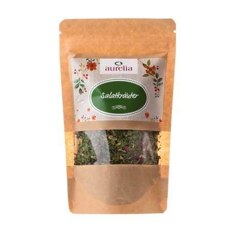 Aurelia Salatkräuter 100g – Bunte, getrocknete Kräutermischung für Salate, Dressings & Brot – Ohne Zusätze, glutenfrei von Aurelia Allgäuer Naturprodukte