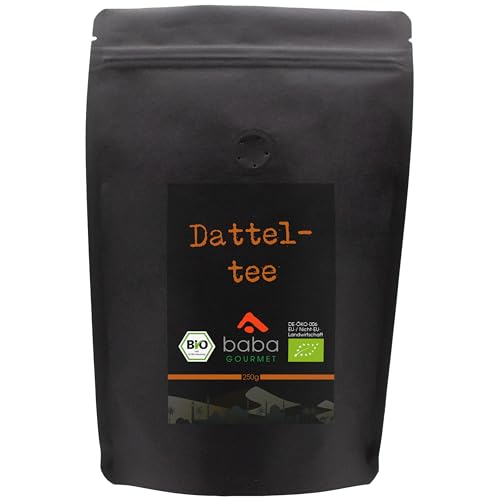 baba GOURMET - Original Bio Datteltee lose 250 g - 100% naturrein Dattelteemischung mit einzigartiger Komposition aus Datteln, Kokos, Zimt, Ingwer & Kardamom - Typisch orientalische Tee-Mischung von baba GOURMET