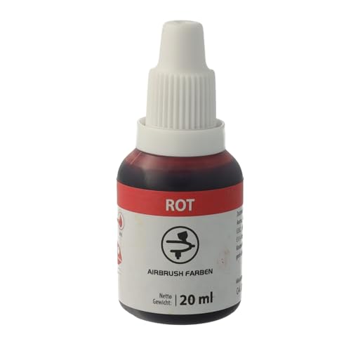 Bakeryteam Airbrush Lebensmittelfarbe Rot/Red 20ml von bakeryteam