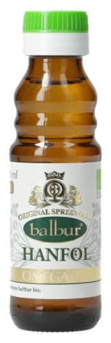 Balbur-Hanföl (Bio) aus dem Spreewald, erste Kaltpressung, naturbelassen, ungefiltert (100 ml, DE-ÖKO-034) von balbur