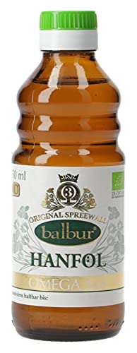 Balbur-Hanföl (Bio) aus dem Spreewald, erste Kaltpressung, naturbelassen, ungefiltert (250 ml, DE-ÖKO-034) von balbur
