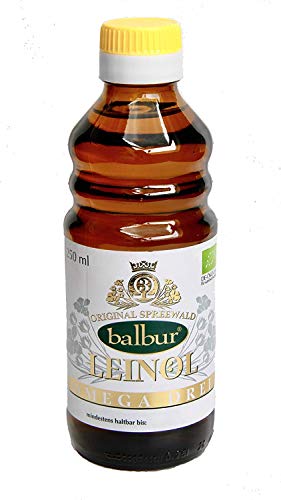 Balbur-Leinöl (Bio) aus dem Spreewald, erste Kaltpressung, naturbelassen, ungefiltert, bis zu 58% Omega-3 (250 ml, DE-ÖKO-034) von balbur