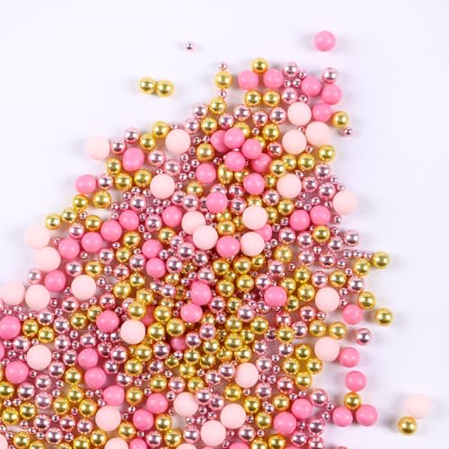 Perle Streusel 200G Rosa Golden Perle Süßigkeiten Streuen Geburtstag Hochzeit Thanksgiving Weihnachtskuchen Cupcake Keks Dim sum Dekorative Süßigkeiten von bayep