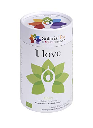 "I love" BIO Tee - Be Better CHAKRA Yoga by Kerstin Linnartz, 15x biologisch abbaubare Teebeutel, (1 x 30 g) von Solaris Tea