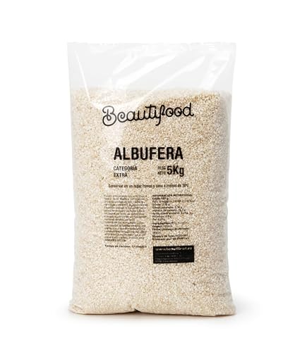 Beautifood Reis Albufera Extraklasse für Paella | Ideal für trockenen Reis | Beutel 5 kg von beautifood