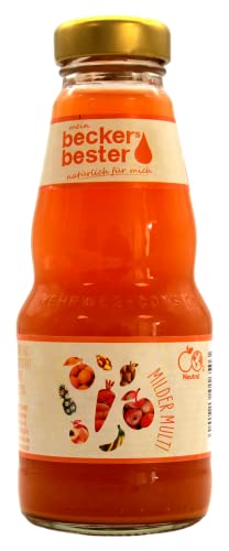 beckers bester Milder Multi Multivitaminsaft, 12er Pack (12 x 200ml) MEHRWEG von beckers bester