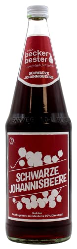 beckers bester Schwarze Johannisbeere Nektar, 6er Pack (6 x 1 l) MEHRWEG von beckers bester