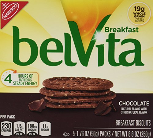 Belvita Whole Grain Chocolate Breakfast Biscuits (2 boxes of 5 servings each) von belVita