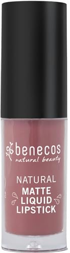 benecos Matte Liquid Lipstick rosewood romance von benecos