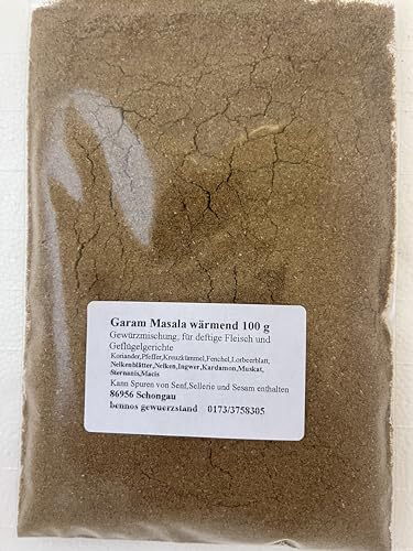 Garam Masala wärmend 100 g, Gewürzmischung von bennos gewuerzstand