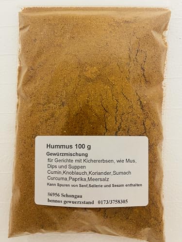 Hummus 100 g, Gewürzzubereitung von bennos gewuerzstand