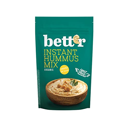 Bett'r Bio-mix Für Humus, 100 % Bio, Organisch, Schuld und Gluten free Veganer Brotaufstrich, Fertig in 1 Minute-6 x 400g von bett'r GUILT FREE