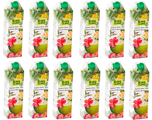 12x 1 Liter Kokosnusswasser 100% Kokoswasser 100% Natur Kokossaft coconut water vegan Thailand von bick.shop