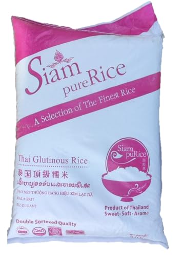 Klebreis 20kg Thailand, Klebereis Glutinous Siam Pure Rice, Sticky Rice von bick.shop