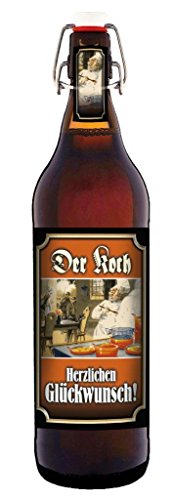 Der Koch 1 Liter Flasche mit Bügelverschluss (keine Geschenkverpackung) von bierundmehr