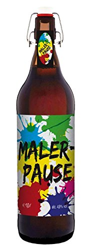 Maler Pause 1 Liter Flasche mit Bügelverschluss (keine Geschenkverpackung) von bierundmehr