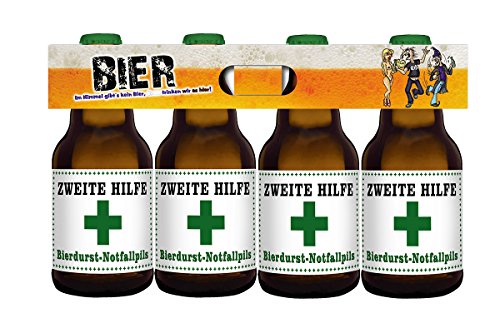 Zweite Hilfe Bierdurst Notfall 4er Träger (4 x 0.33 l) von bierundmehr