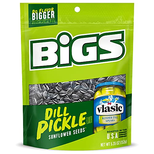 BIGS Vlasic Dill Pickle Sunflower Seeds, 5.35-Ounce Bags (Pack of 12) by Naruekrit von bigs