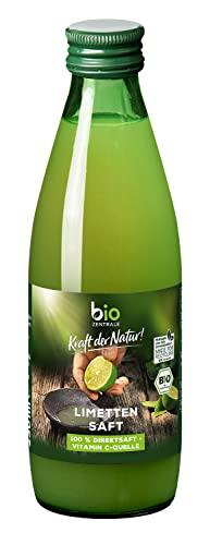 biozentrale Bio Limettensaft | 250 ml | Bio Direktsaft und Limettensaft Cocktail | Ideal für Dressings, Fisch und frische Limonaden von bioZentrale