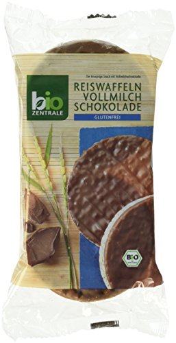 biozentrale Bio Reiswaffeln Vollmilch, 6er Pack (6 x 100 g) von bioZentrale