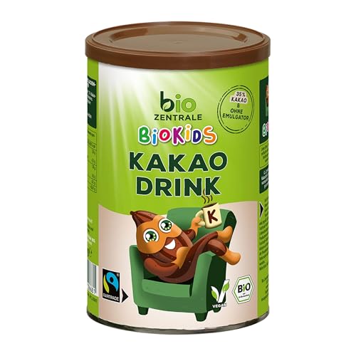 biozentrale BioKids Kakaodrink 300 g, Bio Trinkschokolade Kakaopulver fairtrade von bioZentrale