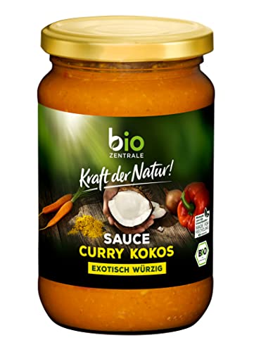 biozentrale Sauce Curry-Kokos, 6er Pack (6 x 340 ml) von bioZentrale