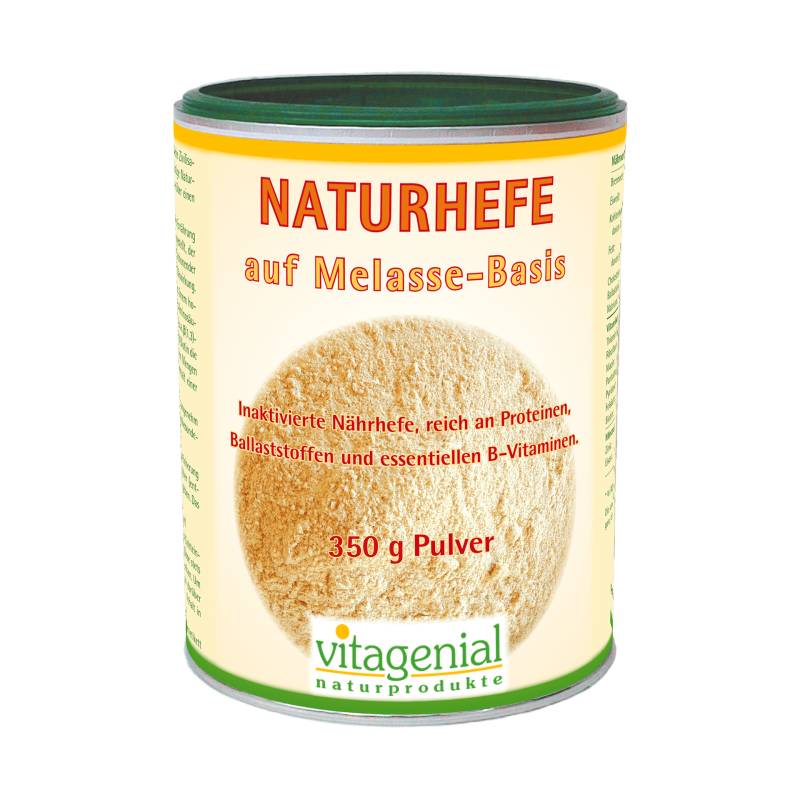 Naturhefe auf Melasse-Basis 350 g Pulver - Reich an Proteinen und essentiellen B-Vit. - vegan - biogenial Naturprodukte von biogenial Naturprodukte