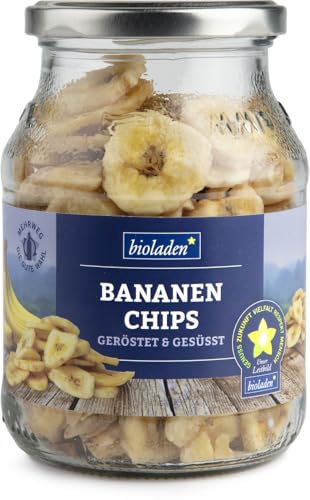 Bananenchips geröstet & gesüßt im Pfandglas 2 x 180 gr von bioladen