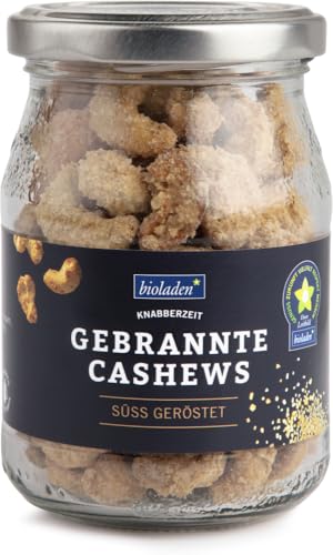 Gebrannte Cashews im Pfandglas 2 x 125 gr von bioladen