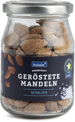 Geröstete Mandeln mit Salz im Pfandglas 2 x 140 gr von bioladen