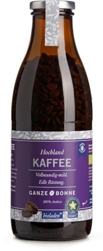 Hochlandkaffee, ganze Bohne, Pfandflasche 2 x 320 gr von bioladen