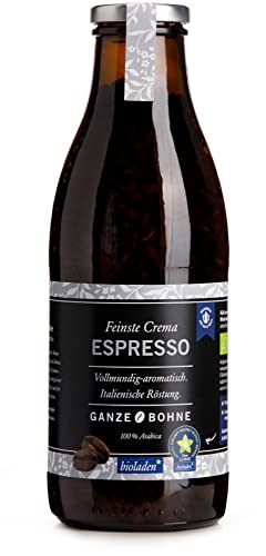 bioladen Espresso, ganze Bohne, Pfandflasche (6 x 320 gr) von bioladen