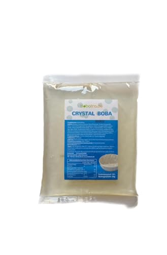 bobatra.de - Crystal Boba (Magic boba)1 Kg Beutel/MHD: 08.25 / Topping für Bubble Tea/Eis/Cocktails/Getränke von bobatra.de