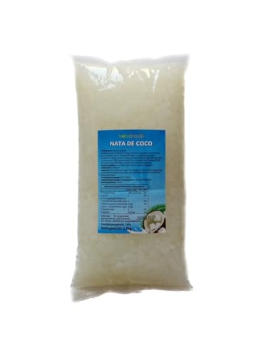 bobatra.de - Nata de Coco Kokosgelee 1,5 Kg Beutel/MHD: 08.25 / Topping für Bubble Tea/Eis/Cocktails/Getränke von bobatra.de