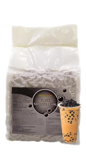 bobatra.de - Premium Black Tapioka Perlen für Bubble Tea 1 kg Beutel Tapioka von bobatra.de