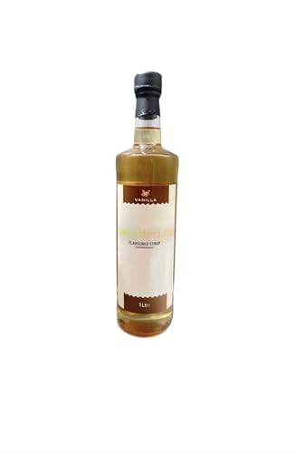 bobatra.de - Premium Vanille Flavour Sirup Vanillesirup Kaffee-Sirup in der Glasflasche, Vanillasirup (1) von bobatra.de