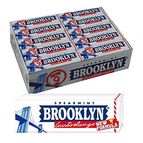 5 Packungen Kaugummi Brooklyn SPEARMINT mint weiß Chewing GUM von brooklyn