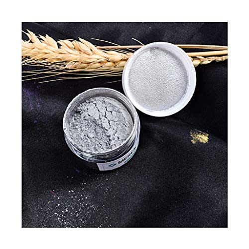 buwei 5g Essbares Flash Glitter Golden Silver Pulver zum Dekorieren von Food Cake Biscuit Silver von buwei