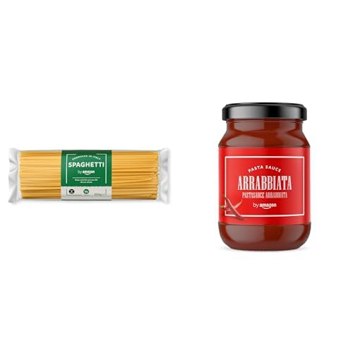 Amazon Brand Bundle with 1 x 500g by Amazon Spaghetti, 1 x 420g by Amazon Pasta Sauce Arrabbiata von by Amazon