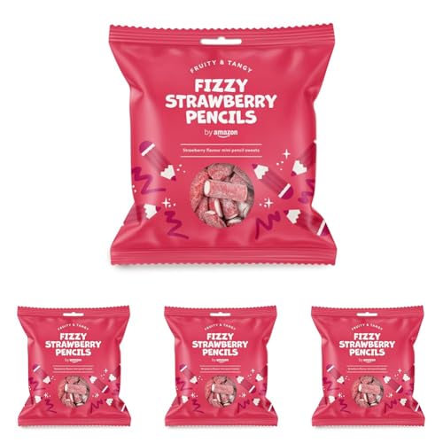 by Amazon Fizzy Strawberry Pencils, 200g (Packung mit 4) von by Amazon