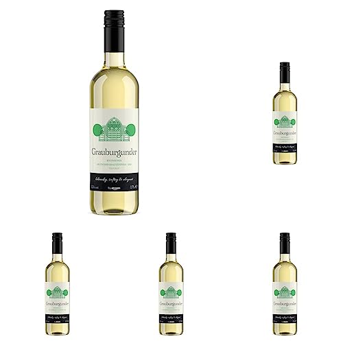 by Amazon Grauburgunder Qualitätswein Rheinhessen, Weißwein, 75 cl, 1er-Pack (Packung mit 5) von by Amazon